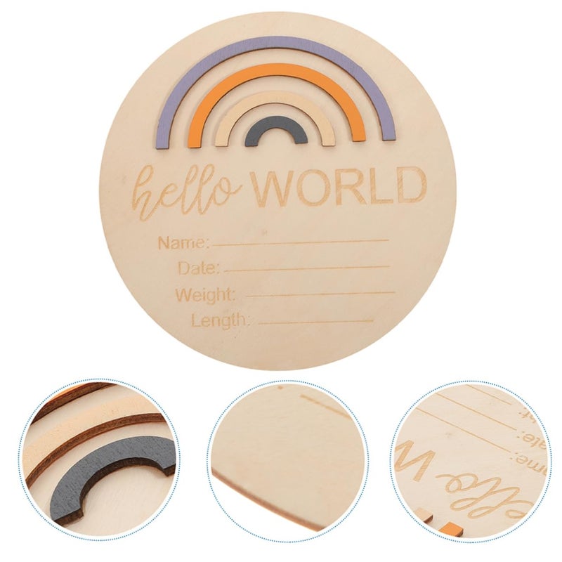 2Pcs Monthly Milestone Cards For Newborn Photography Baby Growth Announcement Board - Image 4